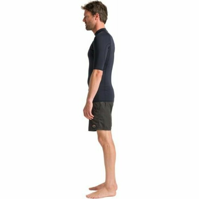 2024 C-Skins Mens UV Skins Basics Short Sleeve Rash Vest C-LYSSMC - Black